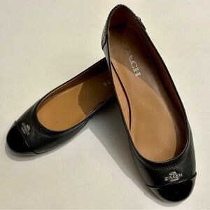 Coach Chelsea Matte Calf Black Ballet Flats (Size 6) with Box